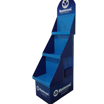 Three tiers corrugated cardboard display stands