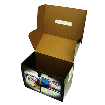 E flute packaging box with custom artwork