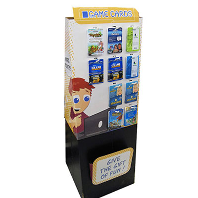 China Shenzhen Floor Display stand with Hooks for Game Cards