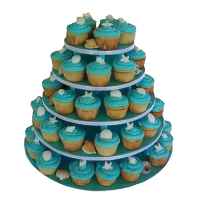 3 Tier Cardboard Cake Stand Wedding Cupcake Display Stand