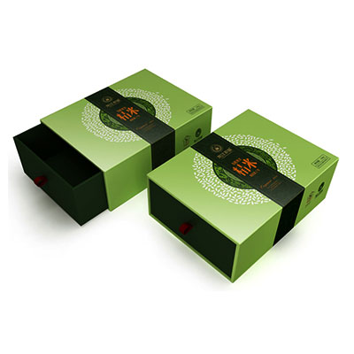 Drawer gift box packaging with customer logo printed