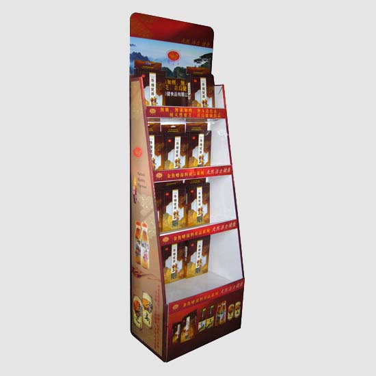 4 Tiers Cardboard Display Stand with Custom Branding